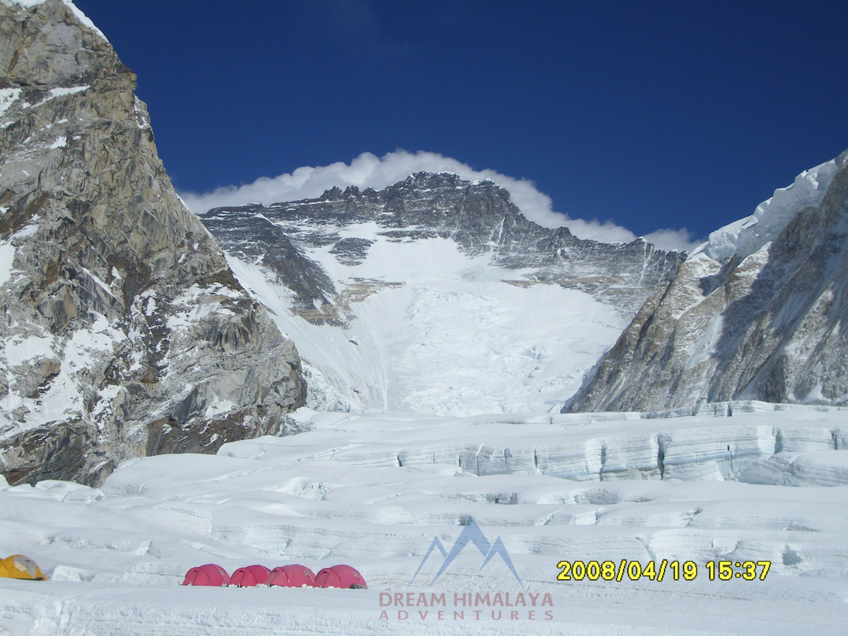 Camp II and Lhotse Face